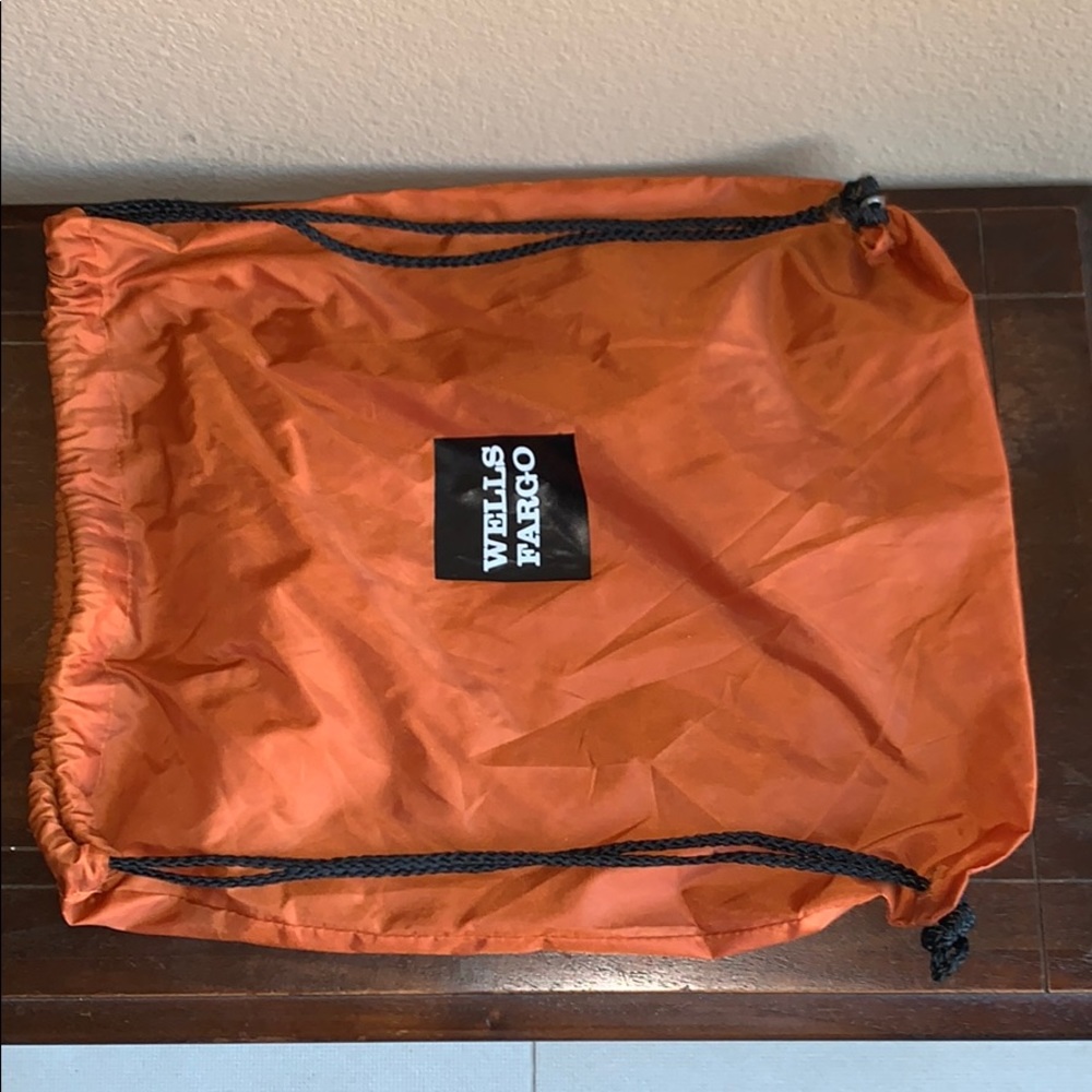 Burnt Orange Drawstring Bag *2 for $5*